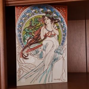 Ceramic tile Art Nouveau 8×12Decoritive tile🆕️